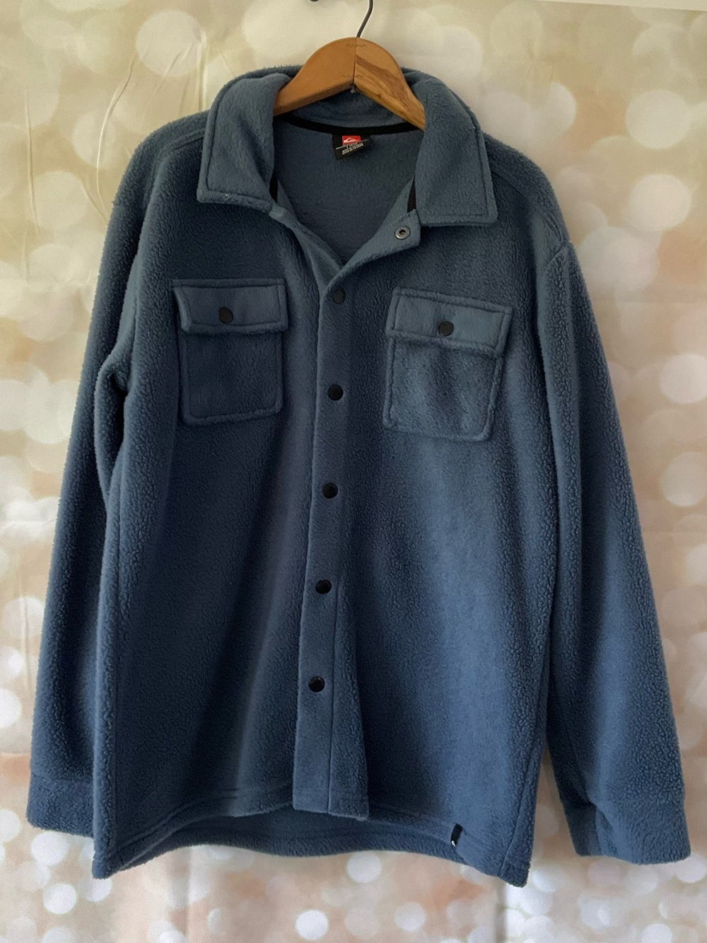 Quicksilver Blue Fleece Button Down